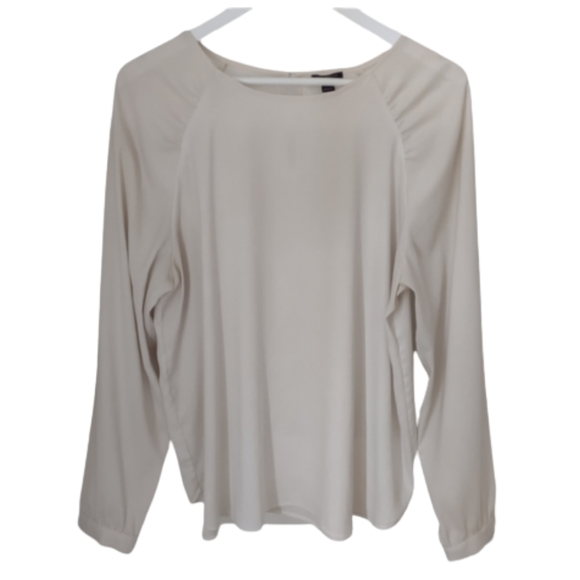 Ann Taylor Tops - ANN TAYLOR Blouse Ivory Large Petite LP